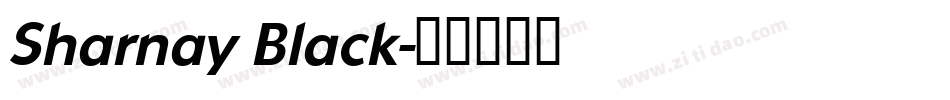Sharnay Black字体转换